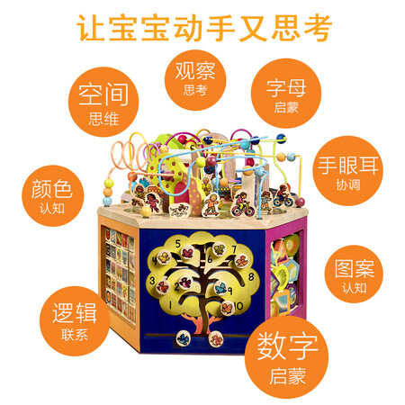 Bi Le early education Kai Zhi game platform explore cognitive six-sided box wooden treasure chest enlightenment youth university wood cube birthday gift Bi Le early education Kai Zhi game platform explore cognitive six-sided box wooden treasure chest enlightenment youth university wood cube birthday gift