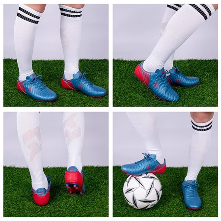 Saekeke Saekeke soccer shoes men's TF broken nails adult AG spikes training game sneakers children and teenagers middle school students campus club natural lawn spikes FG/AG blue red 33 one size too big Saekeke Saekeke soccer shoes men's TF broken nails adult AG spikes training game sneakers children and teenagers middle school students campus club natural lawn spikes FG/AG blue red 33 one size too big