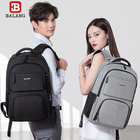 Baron men shoulder bag backpack BALANG 15.6 inches laptop bag business bags men and women bag water repellent Standard Edition - Black Baron men shoulder bag backpack BALANG 15.6 inches laptop bag business bags men and women bag water repellent Standard Edition - Black