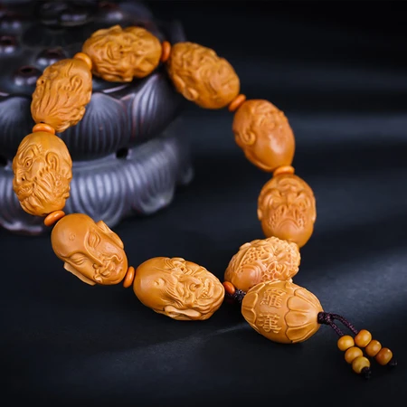 Yanyun Jewelry Olive Kernel Bracelet Olive Hu Carving Oil Kernel Carving Bracelet Wenwan Wooden Bracelet Handle Eighteen Arhats About 16x21mm Yanyun Jewelry Olive Kernel Bracelet Olive Hu Carving Oil Kernel Carving Bracelet Wenwan Wooden Bracelet Handle Eighteen Arhats About 16x21mm