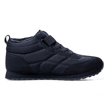 Double star old man's cotton shoes men's shoes autumn and winter plus velvet warm thick middle-aged and elderly winter walking shoes soft bottom middle and high top casual shoes daddy shoes BD0051 black 41 Double star old man's cotton shoes men's shoes autumn and winter plus velvet warm thick middle-aged and elderly winter walking shoes soft bottom middle and high top casual shoes daddy shoes BD0051 black 41