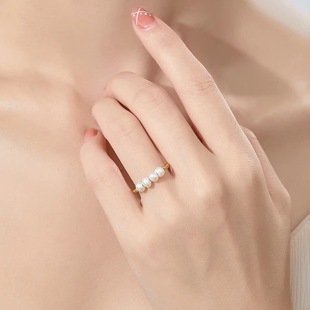 Philippine Diamond Alloy Pearl Ring Temperament Versatile Opening Can Be Gifted Birthday Gift Pearl Female Ring Philippine Diamond Alloy Pearl Ring Temperament Versatile Opening Can Be Gifted Birthday Gift Pearl Female Ring