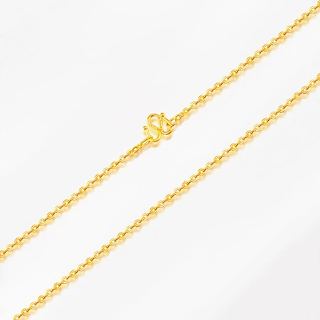 Old Temple Gold Pure Gold Necklace Cross Chain Plain Chain Matching Chain Women's Gold Jewelry Necklace Versatile Clavicle Chain for Wife Mom Girlfriend Birthday Gift/1044200004 Old Temple Gold Pure Gold Necklace Cross Chain Plain Chain Matching Chain Women's Gold Jewelry Necklace Versatile Clavicle Chain for Wife Mom Girlfriend Birthday Gift/1044200004