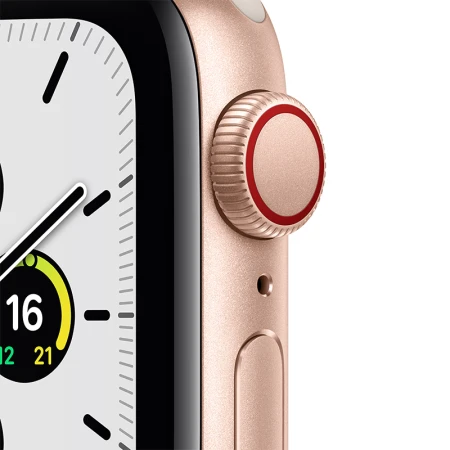 Apple Watch SE 2021 Smart Watch GPS+ Cellular 40mm Gold Aluminum Metal Case Starlight Color Sports Strap MKQX3CH/A Apple Watch SE 2021 Smart Watch GPS+ Cellular 40mm Gold Aluminum Metal Case Starlight Color Sports Strap MKQX3CH/A