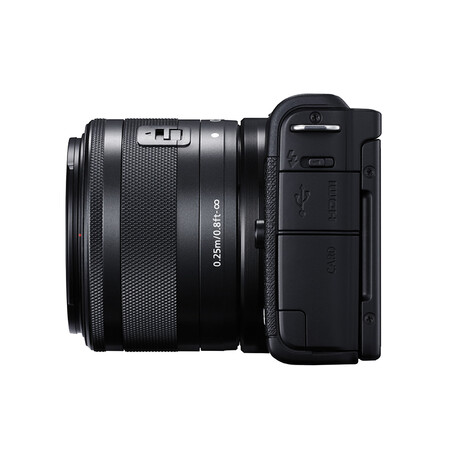 Canon CanonEOS M200 Micro-Single Camera Digital Camera Black Kit 15-45 Micro-Single Lens Vlog Camera 4K Video Shooting M100 Upgrade Canon CanonEOS M200 Micro-Single Camera Digital Camera Black Kit 15-45 Micro-Single Lens Vlog Camera 4K Video Shooting M100 Upgrade