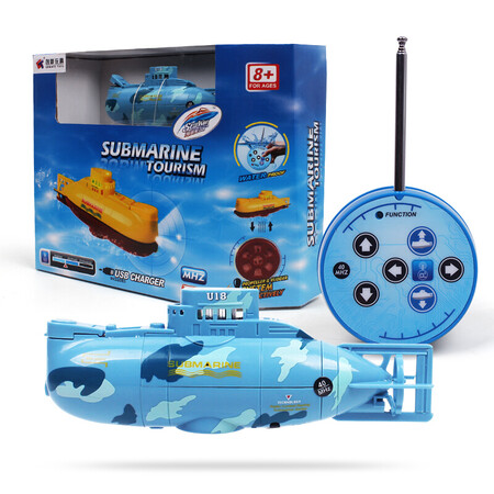 Douyin children's wireless remote control boat mini submarine nuclear submarine rechargeable remote control speedboat hovercraft rowing water toy children's toy boat playing in the water aquarium toy camouflage blue Douyin children's wireless remote control boat mini submarine nuclear submarine rechargeable remote control speedboat hovercraft rowing water toy children's toy boat playing in the water aquarium toy camouflage blue