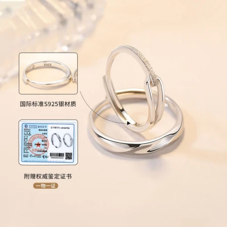 VIGG Rupert's Tears couple rings, a pair of male and female silver pair rings, living rings, birthday Valentine's Day gift for girlfriend Rupert's tears pair rings, exquisite gift box VIGG Rupert's Tears couple rings, a pair of male and female silver pair rings, living rings, birthday Valentine's Day gift for girlfriend Rupert's tears pair rings, exquisite gift box