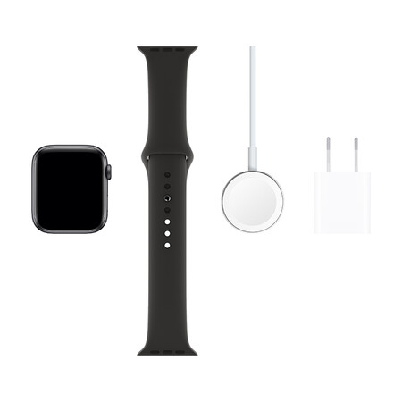 Apple Watch Series 5 Smart Watch GPS 44mm Space Gray Aluminum Case Black Sports Band MWVF2CH/A Apple Watch Series 5 Smart Watch GPS 44mm Space Gray Aluminum Case Black Sports Band MWVF2CH/A