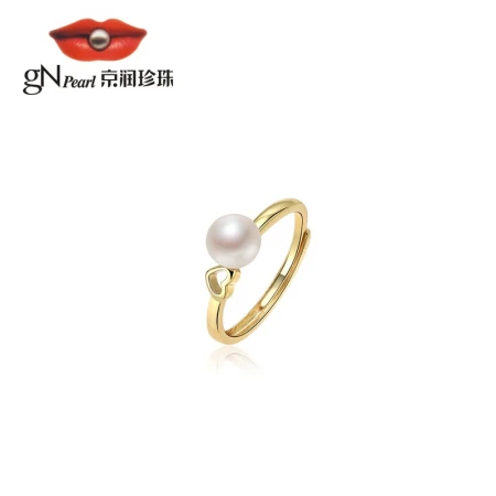Jingrun Mood Alloy Freshwater Pearl Ring 6-7mm White Steamed Bun Shape Fashion 6-7cm Jingrun Mood Alloy Freshwater Pearl Ring 6-7mm White Steamed Bun Shape Fashion 6-7cm