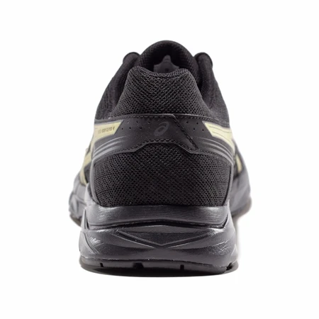 ASICS men's shoes buffer breathable running shoes sports shoes mesh rebound running shoes GEL-CONTEND 4 black/gold 42 ASICS men's shoes buffer breathable running shoes sports shoes mesh rebound running shoes GEL-CONTEND 4 black/gold 42