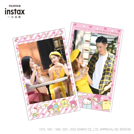 Fuji instax instant mini photo paper Sanrio Stars 10 sheets for mini7+/9/11/40/90/LiPlay/EVO/hellokitty/Link2 Fuji instax instant mini photo paper Sanrio Stars 10 sheets for mini7+/9/11/40/90/LiPlay/EVO/hellokitty/Link2