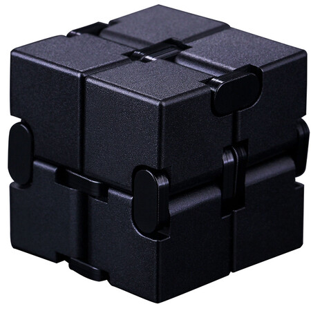 Craig KELEIGE Craig Unlimited Cube Alloy Creative Decompression Toy Educational Toy Decompression Artifact Wireless Cube Cool Black-Aluminum Alloy Craig KELEIGE Craig Unlimited Cube Alloy Creative Decompression Toy Educational Toy Decompression Artifact Wireless Cube Cool Black-Aluminum Alloy