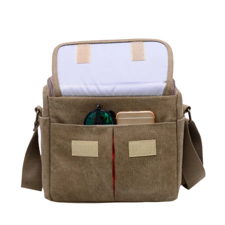 Camera bag men's and women's SLR micro-single camera bag Sudiro single shoulder suitable for 650D800D700D750D850D200D khaki Camera bag men's and women's SLR micro-single camera bag Sudiro single shoulder suitable for 650D800D700D750D850D200D khaki