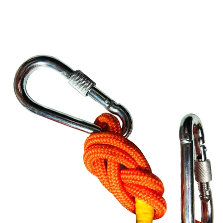 Pioneer with steel wire inner core slow down escape safety rope mountaineering rock climbing outdoor training survival rescue rescue anti-flood disaster relief rope self-rescue non-fire fire rope 10 meters with double hooks Pioneer with steel wire inner core slow down escape safety rope mountaineering rock climbing outdoor training survival rescue rescue anti-flood disaster relief rope self-rescue non-fire fire rope 10 meters with double hooks