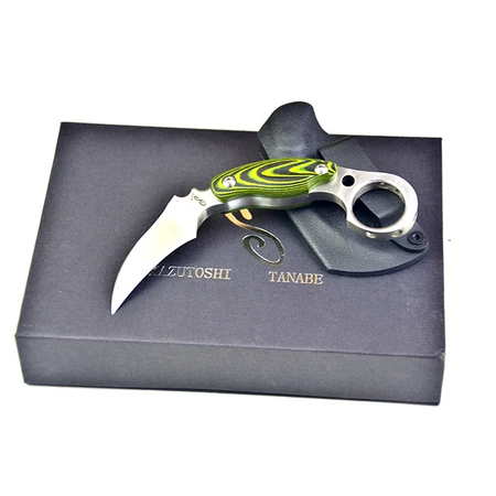 Cold bow green ghost claw D2 steel claw knife claw knife outdoor camping knife adventure knife extreme outdoor knife self-defense defense knife adventure knife Cold bow green ghost claw D2 steel claw knife claw knife outdoor camping knife adventure knife extreme outdoor knife self-defense defense knife adventure knife