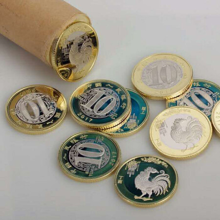 Hao Zang Tianxia Year of the Rooster Commemorative Coin 2017 Zodiac Commemorative Coin Chicken Coin Collection Equivalent Exchange Z 5 Co-Sale Chicken Coins Hao Zang Tianxia Year of the Rooster Commemorative Coin 2017 Zodiac Commemorative Coin Chicken Coin Collection Equivalent Exchange Z 5 Co-Sale Chicken Coins