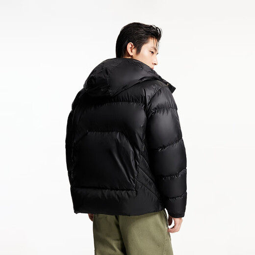 杰克·琼斯(JACK&JONES)冬季简约潮百搭轻盈保暖舒适连帽抗沾湿羽绒服外套男装224412087 E43纯黑色 S 170 杰克·琼斯(JACK&JONES)冬季简约潮百搭轻盈保暖舒适连帽抗沾湿羽绒服外套男装224412087 E43纯黑色 S 170