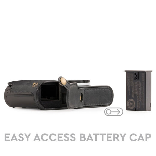 Megagear MG1283 Leica TL2 TL Ever Ready Leather Camera Half Case and Strap with Battery Access Black Megagear MG1283 Leica TL2 TL Ever Ready Leather Camera Half Case and Strap with Battery Access Black
