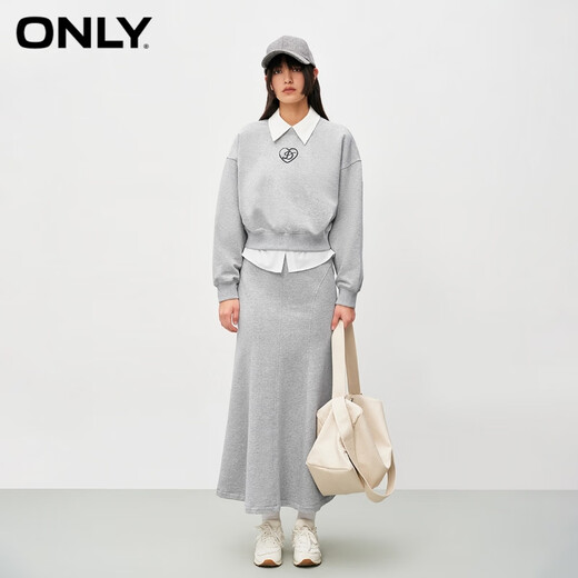 Solo la sudadera de cuello redondo de caída de otoño con estampado de moda y de moda 12349S034 G44 FLUERA MEDIA GRIS M 165/84A Solo la sudadera de cuello redondo de caída de otoño con estampado de moda y de moda 12349S034 G44 FLUERA MEDIA GRIS M 165/84A