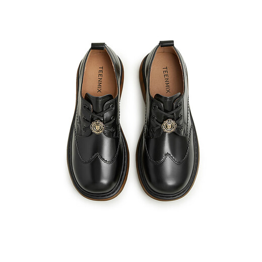 Tianmeiyi Shoes Women's Shoes Shopping Mall Same Style Lace-up Casual College British Retro Women's Shoes CRP22CM3 Black 39 Tianmeiyi Shoes Women's Shoes Shopping Mall Same Style Lace-up Casual College British Retro Women's Shoes CRP22CM3 Black 39