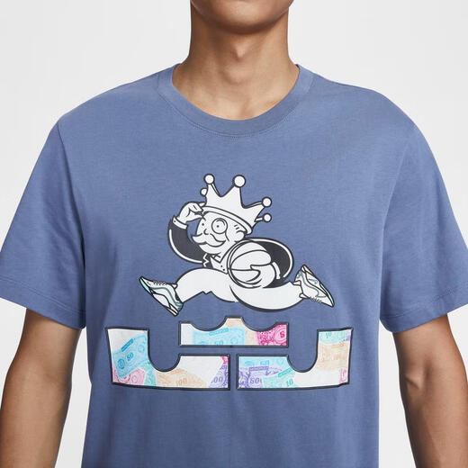 耐克NIKE【滔搏运动】男子AS LBJ M NK TEE MONOPOLYT恤 HF6190-491 3XL 耐克NIKE【滔搏运动】男子AS LBJ M NK TEE MONOPOLYT恤 HF6190-491 3XL