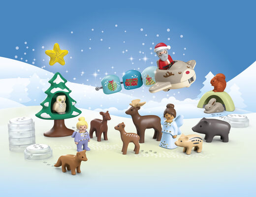 PLAYMOBIL 摩比世界 1-4岁 圣诞雪景儿童拼图 环保植物材质 PLAYMOBIL 摩比世界 1-4岁 圣诞雪景儿童拼图 环保植物材质