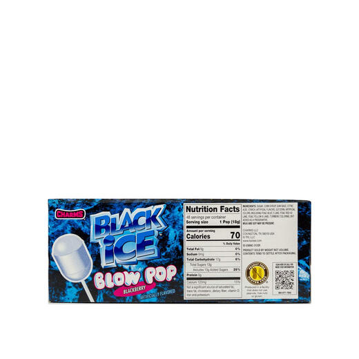 Tootsie Roll Charms Blow Pops, Black Ice Flavor, 48 packs, (3886) Tootsie Roll Charms Blow Pops, Black Ice Flavor, 48 packs, (3886)