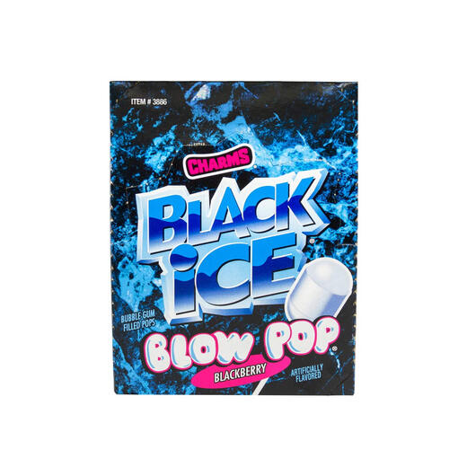 Tootsie Roll Charms Blow Pops, Black Ice Flavor, 48 packs, (3886) Tootsie Roll Charms Blow Pops, Black Ice Flavor, 48 packs, (3886)