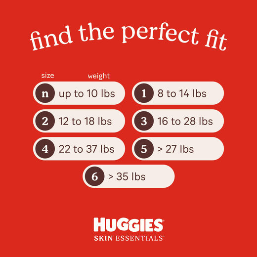 Huggies 6号尿布,Skin Essentials 婴儿尿布,6号(35磅以上),42片 Huggies 6号尿布,Skin Essentials 婴儿尿布,6号(35磅以上),42片