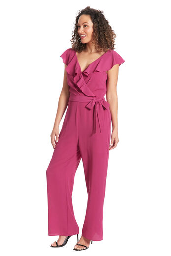 London Times Women's Wrinkled V-neck Sleeveless Jumpsuit Festive Fuchsia 4 Petite
London Times Women's Wrinkled V-neck Sleeveless Jumpsuit Festive Fuchsia 4 Petite