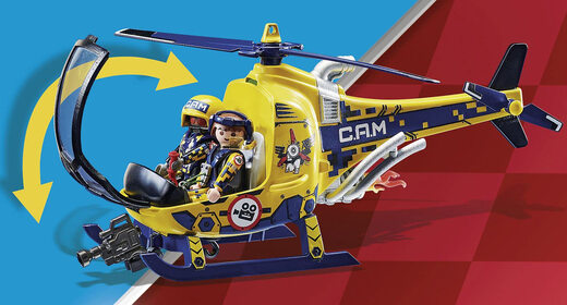 Playmobile Aerial Stunts Hubschrauber mit Filmteam Playmobile Aerial Stunts Hubschrauber mit Filmteam