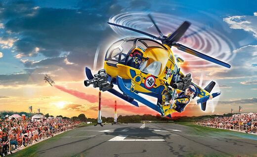 Playmobile Aerial Stunts Hubschrauber mit Filmteam Playmobile Aerial Stunts Hubschrauber mit Filmteam