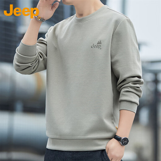 Jeep (JEEP) sweatshirt men's autumn and winter round neck long-sleeved T-shirt men's loose casual clothes men's camel 2XL 
Jeep (JEEP) sweatshirt men's autumn and winter round neck long-sleeved T-shirt men's loose casual clothes men's camel 2XL