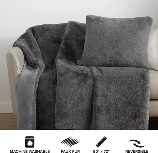 UGG 16802 Euphoria 毛绒人造毛皮双面盖毯 UGG 16802 Euphoria 毛绒人造毛皮双面盖毯