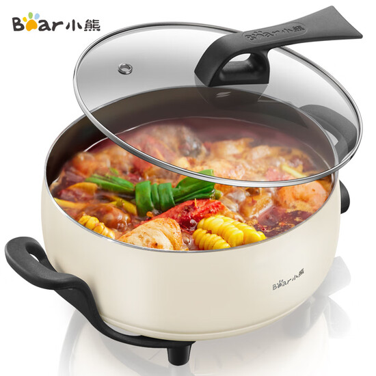 Bear Bear cooker cookers Korean multi-function multi-purpose household electric pan non-stick pan shabu 4.5L electric electric skillet DHG-B45C1 Bear Bear cooker cookers Korean multi-function multi-purpose household electric pan non-stick pan shabu 4.5L electric electric skillet DHG-B45C1