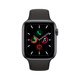 Apple Watch Series 5 Smart Watch GPS 44mm Space Gray Aluminum Case Black Sports Band MWVF2CH/A Apple Watch Series 5 Smart Watch GPS 44mm Space Gray Aluminum Case Black Sports Band MWVF2CH/A