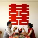 Lion Lord 80cm super big happy word wedding room layout wedding special door paste woman's 囍 word wedding supplies room decoration Lion Lord 80cm super big happy word wedding room layout wedding special door paste woman's 囍 word wedding supplies room decoration