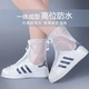 Bovonik rainproof shoe cover for men and women thick bottomed rain boots waterproof shoe cover portable non-slip wear-resistant rain boot cover adult non-disposable transparent flat bottom white 36-39 Bovonik rainproof shoe cover for men and women thick bottomed rain boots waterproof shoe cover portable non-slip wear-resistant rain boot cover adult non-disposable transparent flat bottom white 36-39