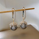 Idele high-end temperament fashion earrings female French net red imitation pearl earrings 2021 new exquisite ear buckle net red C1Y708-F183 bright gray bead earrings Idele high-end temperament fashion earrings female French net red imitation pearl earrings 2021 new exquisite ear buckle net red C1Y708-F183 bright gray bead earrings
