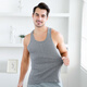 Langsha 3 pieces of men's vest, pure cotton youth breathable summer singlet, hurdle sling, sports bottoming fir, black, white and gray, 1 piece each 170/L Langsha 3 pieces of men's vest, pure cotton youth breathable summer singlet, hurdle sling, sports bottoming fir, black, white and gray, 1 piece each 170/L