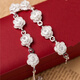 STFBOYS the same silver-plated anklet with bells, bracelets, bracelets, gifts, female Yilian Fei, frosted ball and bells STFBOYS the same silver-plated anklet with bells, bracelets, bracelets, gifts, female Yilian Fei, frosted ball and bells