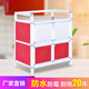 Simple sideboard three-layer assembly non-rusting aluminum alloy cabinet kitchen rack put cupboard wine cabinet two-layer four-door stone color 50*33*65cm double door Simple sideboard three-layer assembly non-rusting aluminum alloy cabinet kitchen rack put cupboard wine cabinet two-layer four-door stone color 50*33*65cm double door