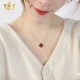 Hong Kong MazaHongan light luxury brand ladies lucky four-leaf clover necklace female silver collarbone chain pendant female girlfriend necklace for girlfriend wife girlfriend birthday gift Hong Kong MazaHongan light luxury brand ladies lucky four-leaf clover necklace female silver collarbone chain pendant female girlfriend necklace for girlfriend wife girlfriend birthday gift