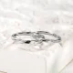 Fanci Fan Qi infinite love couple rings a pair of Mobius opening 925 silver pair ring confession gift engagement wedding ring Fanci Fan Qi infinite love couple rings a pair of Mobius opening 925 silver pair ring confession gift engagement wedding ring