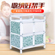 Simple sideboard three-layer assembly non-rusting aluminum alloy cabinet kitchen rack put cupboard wine cabinet two-layer four-door stone color 50*33*65cm double door Simple sideboard three-layer assembly non-rusting aluminum alloy cabinet kitchen rack put cupboard wine cabinet two-layer four-door stone color 50*33*65cm double door