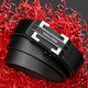 French COW belt for men's toothless automatic buckle cowhide belt for middle-aged and young people simple gift box fashionable versatile trousers belt C-838 silver French COW belt for men's toothless automatic buckle cowhide belt for middle-aged and young people simple gift box fashionable versatile trousers belt C-838 silver