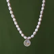 Edel baroque freshwater pearl necklace female opal star pendant design French elegant high-end temperament necklace birthday gift for wife and girlfriend A3Y305 twin star pearl necklace Edel baroque freshwater pearl necklace female opal star pendant design French elegant high-end temperament necklace birthday gift for wife and girlfriend A3Y305 twin star pearl necklace
