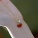 BOLYPLACE brand red agate acacia bean necklace female red bean summer new light luxury niche design pendant gift for girlfriend wife red bean bracelet BOLYPLACE brand red agate acacia bean necklace female red bean summer new light luxury niche design pendant gift for girlfriend wife red bean bracelet