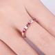 Hi Diamond Ruby Ring Female 18K Rose Gold Row Ring Simple Group Inlaid Gem Bar Ring Fashion Color Treasure Ring Female Ring Gift 18K Rose Gold Ruby 7 Points + 5 Points Diamond Hi Diamond Ruby Ring Female 18K Rose Gold Row Ring Simple Group Inlaid Gem Bar Ring Fashion Color Treasure Ring Female Ring Gift 18K Rose Gold Ruby 7 Points + 5 Points Diamond