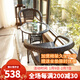 Savage Valley Outdoor Tables and Chairs Balcony Tables and Chairs Outdoor Leisure Rattan Chairs Coffee Tables Courtyard Garden Tables and Chairs Combination Three-Five-Piece Outdoor Furniture 2 Widened Rattan Chairs + 60cm Transparent Glass Rattan Table Savage Valley Outdoor Tables and Chairs Balcony Tables and Chairs Outdoor Leisure Rattan Chairs Coffee Tables Courtyard Garden Tables and Chairs Combination Three-Five-Piece Outdoor Furniture 2 Widened Rattan Chairs + 60cm Transparent Glass Rattan Table